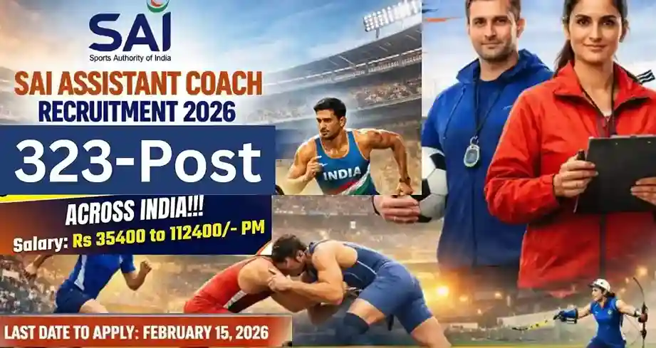 SAI Assistant Coach Bharti 2026