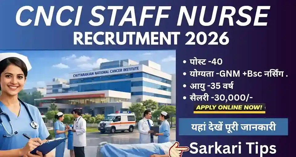 CNCI Staff Nurse Recruitment 2026